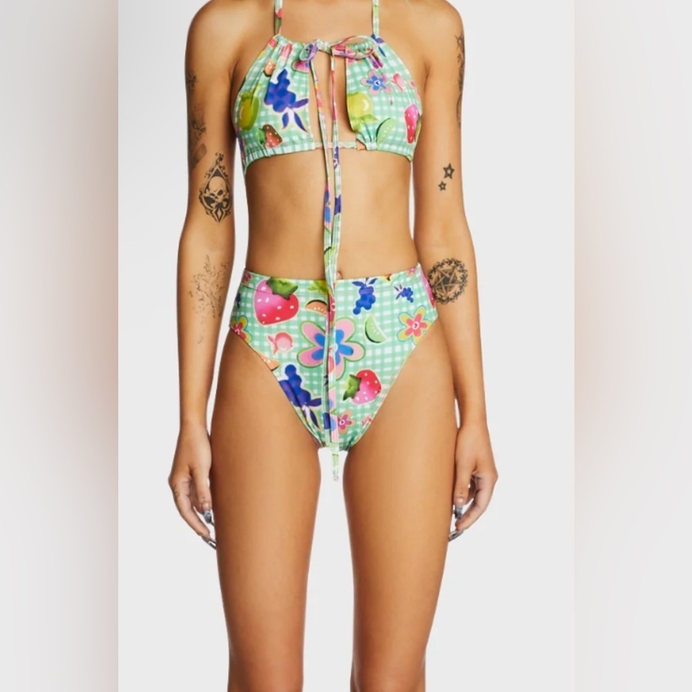 NWOT Dolls kill Groovy Gal Fruit Cocktail Bikini Set
